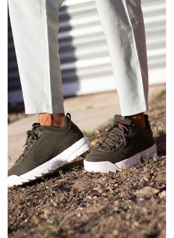 Zapatillas Deportivas Blanco Roto y Rojo