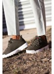 Zapatillas Deportivas Blanco Roto y Rojo